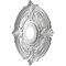 Ekena Millwork Attica PVC Medallion (Canopies up to 5 5/8"), 16"OD x 3 1/2"ID x 1"P, Satin Hunt Club Green CMP16ATGHC - alternate 3
